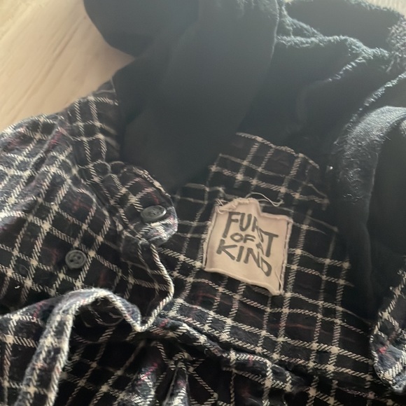 Vintage furst of a kind flannel with hood - Picture 3 of 4
